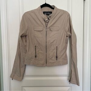 BB Dakota Beige Utility Jacket Cropped M